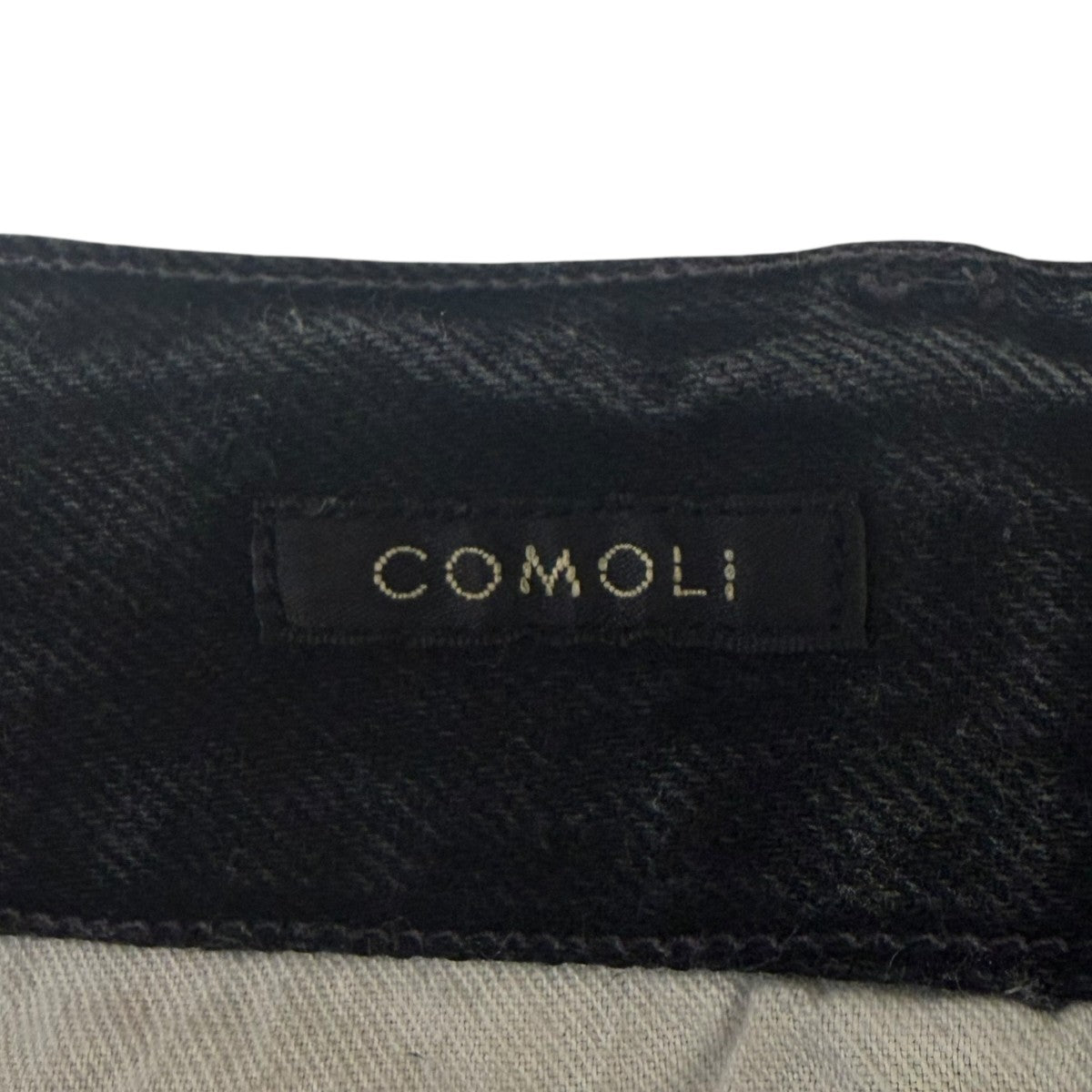 COMOLI ブラックデニムB．D．Uパンツ 古着・中古-6枚目のアイテム画像