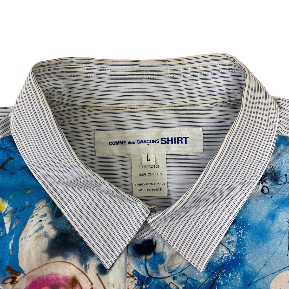 COMME des GARCONS SHIRT 総柄シャツ 古着・中古-7枚目のアイテム画像