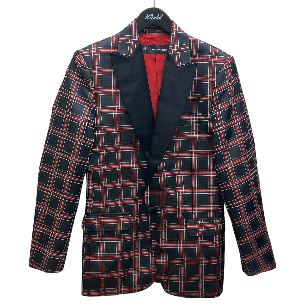 DSQUARED2 チェックテーラードジャケット 古着・中古-1枚目のアイテム画像