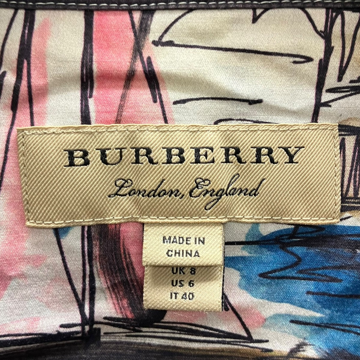 バーバリー BURBERRY 4072264 シャツ BURBERRY(バーバリー) 開襟シャツ 4072264 マルチカラー サイズ 40