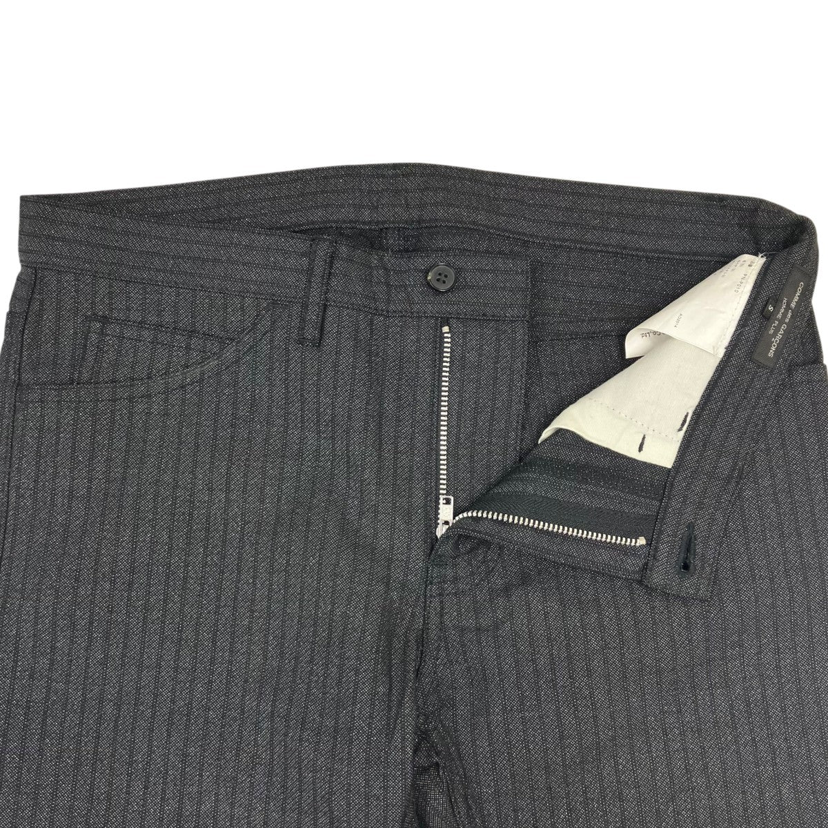 COMME des GARCONS グリッターストライプパンツ 古着・中古-5枚目のアイテム画像