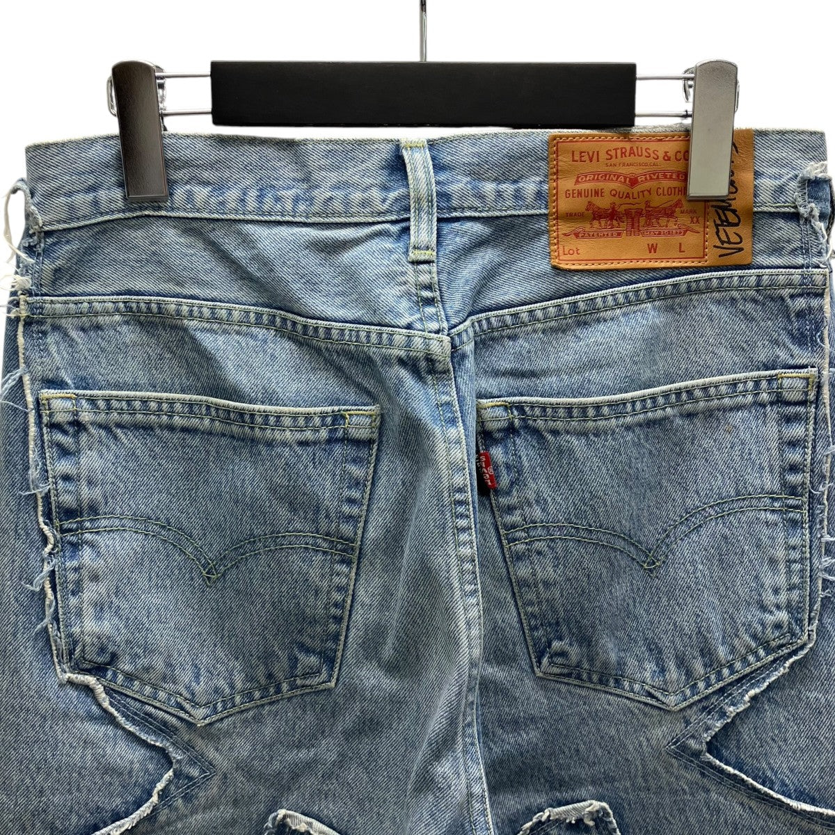 VETEMENTS×LEVI’S 再構築デニムパンツ 古着・中古-4枚目のアイテム画像