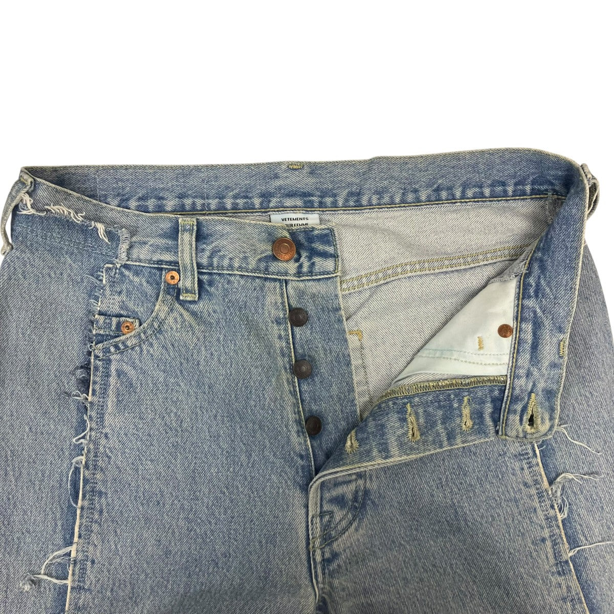 VETEMENTS×LEVI’S 再構築デニムパンツ 古着・中古-5枚目のアイテム画像