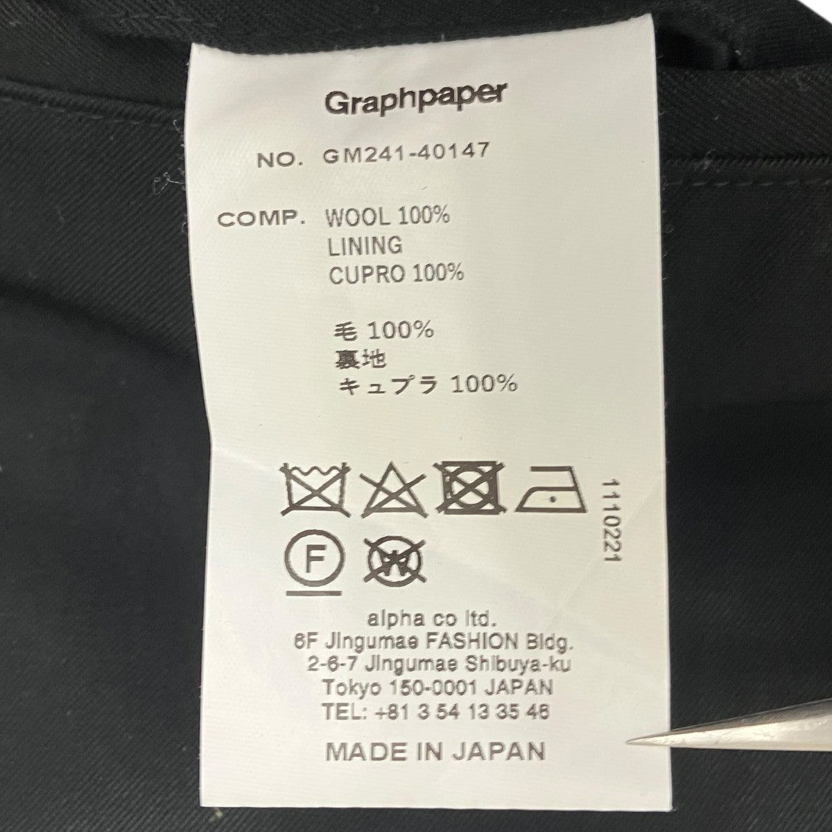 Graphpaper Scale Off Gabardine Two Tuck Wide Trousers タックワイドパンツ 古着・中古-6枚目のアイテム画像
