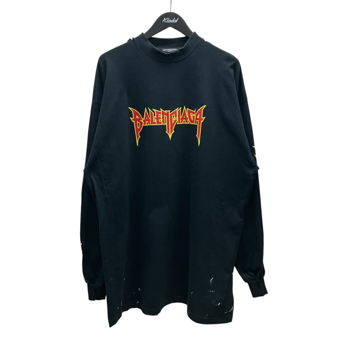 BALENCIAGA ロゴプリント 長袖シャツ BALENCIAGA - BALENCIAGA バレンシアガ ロゴプリントシャツの通販 by
