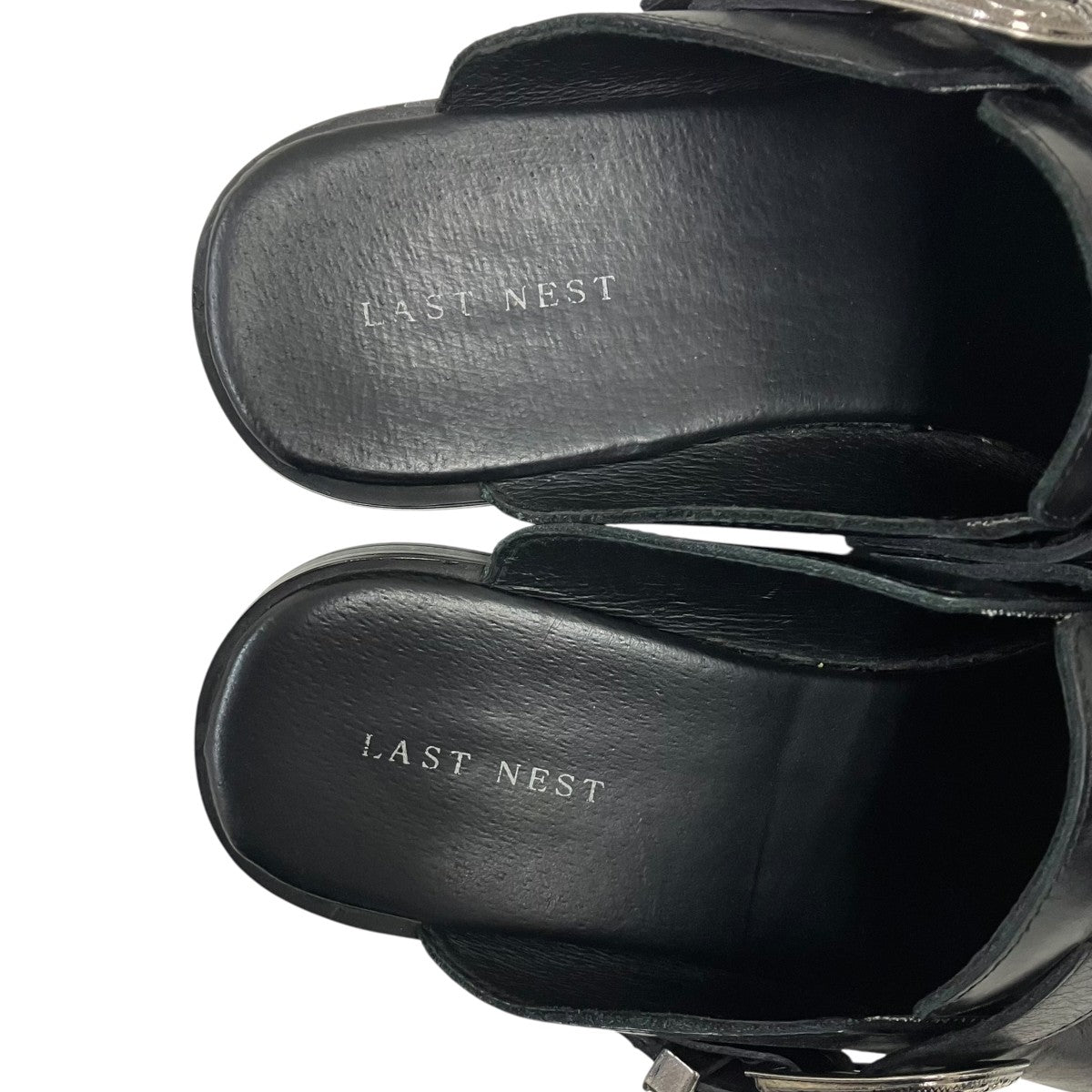 LAST NEST(ラストネスト) レザーサンダル ブラック サイズ 27cm