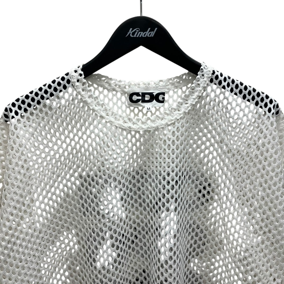 CDG OVERSIZED MESH T-SHIRT メッシュカットソー 古着・中古-2枚目のアイテム画像