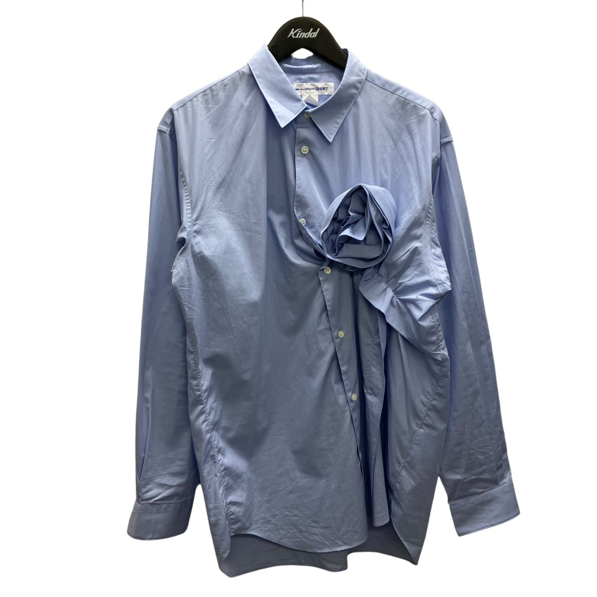 COMME des GARCONS SHIRT Rose Applique Shirt 長袖シャツ 古着・中古-1枚目のアイテム画像