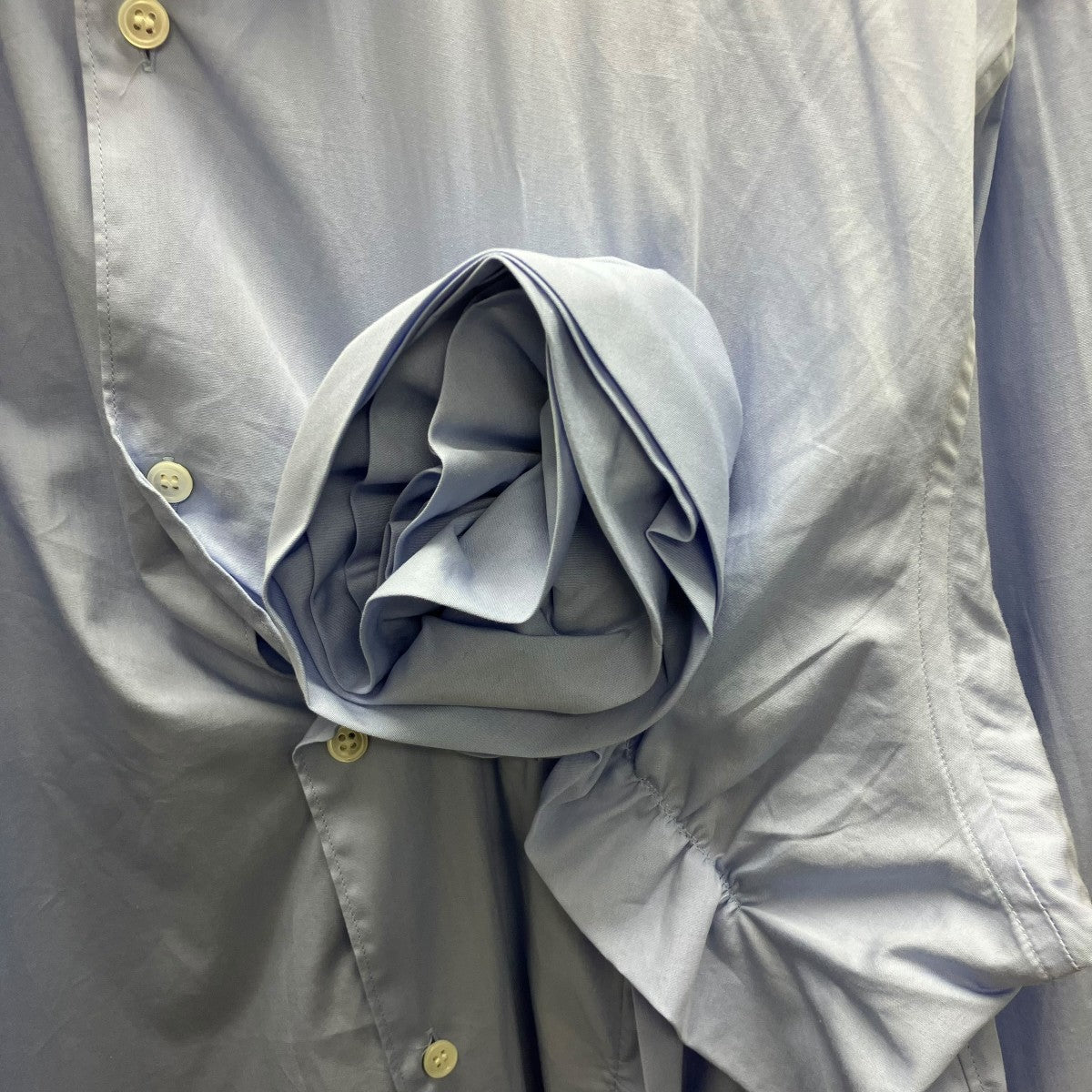 COMME des GARCONS SHIRT Rose Applique Shirt 長袖シャツ 古着・中古-3枚目のアイテム画像