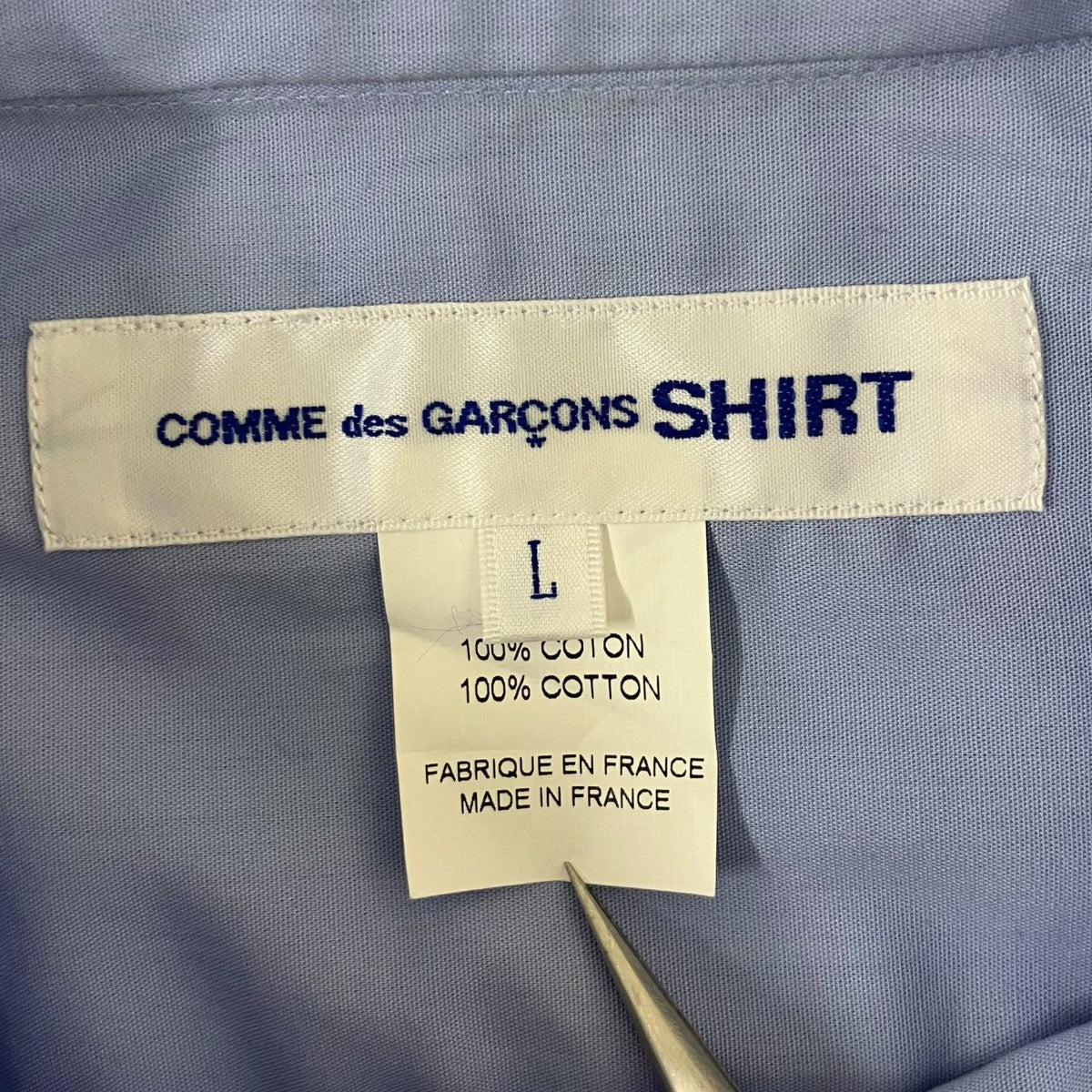 COMME des GARCONS SHIRT Rose Applique Shirt 長袖シャツ 古着・中古-6枚目のアイテム画像