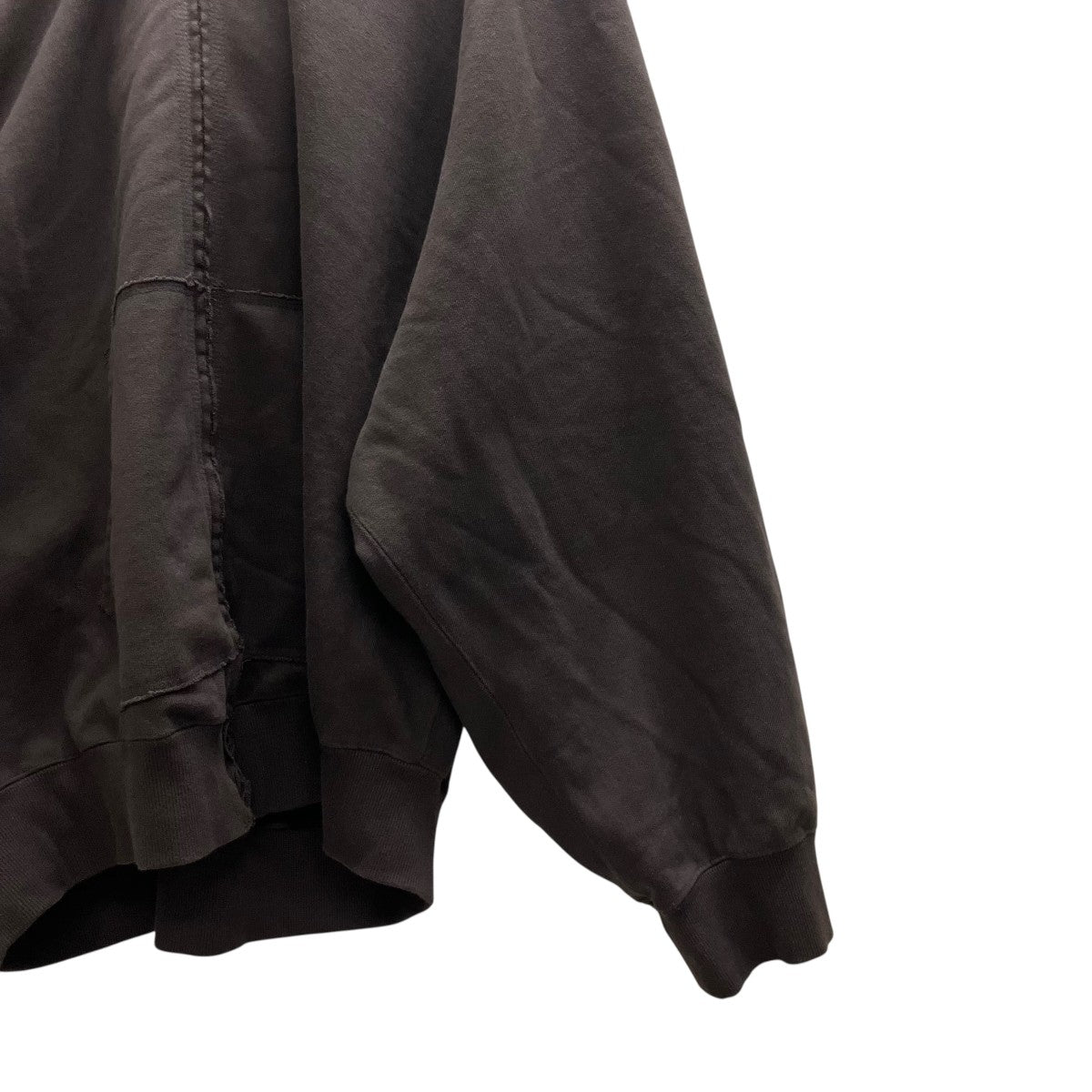 ANCELLM 25AW SWEAT HOODIE COAT BROWN ジップパーカー 古着・中古-5枚目のアイテム画像