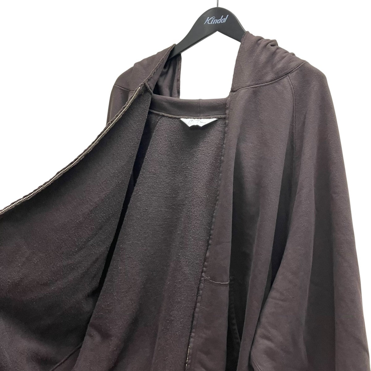 ANCELLM 25AW SWEAT HOODIE COAT BROWN ジップパーカー 古着・中古-6枚目のアイテム画像