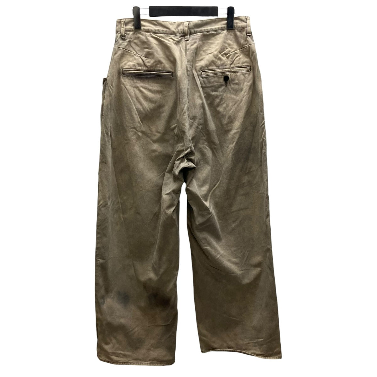 ANCELLM CHINO WIDE SLACKS ダメージ加工ワイドパンツ 古着・中古-3枚目のアイテム画像