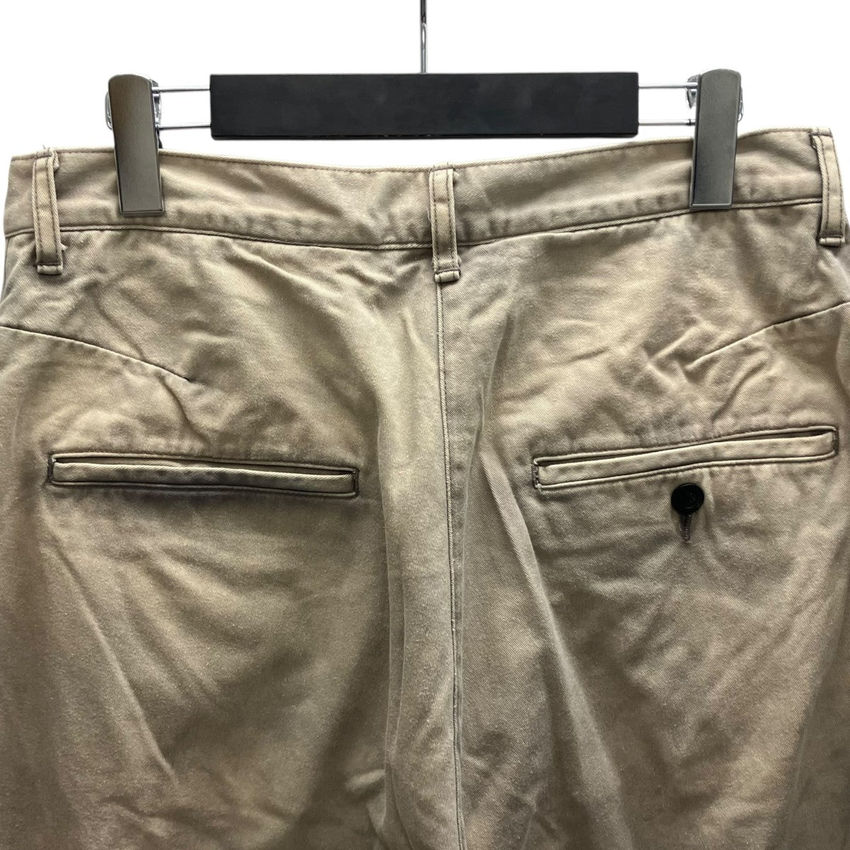 ANCELLM CHINO WIDE SLACKS ダメージ加工ワイドパンツ 古着・中古-4枚目のアイテム画像