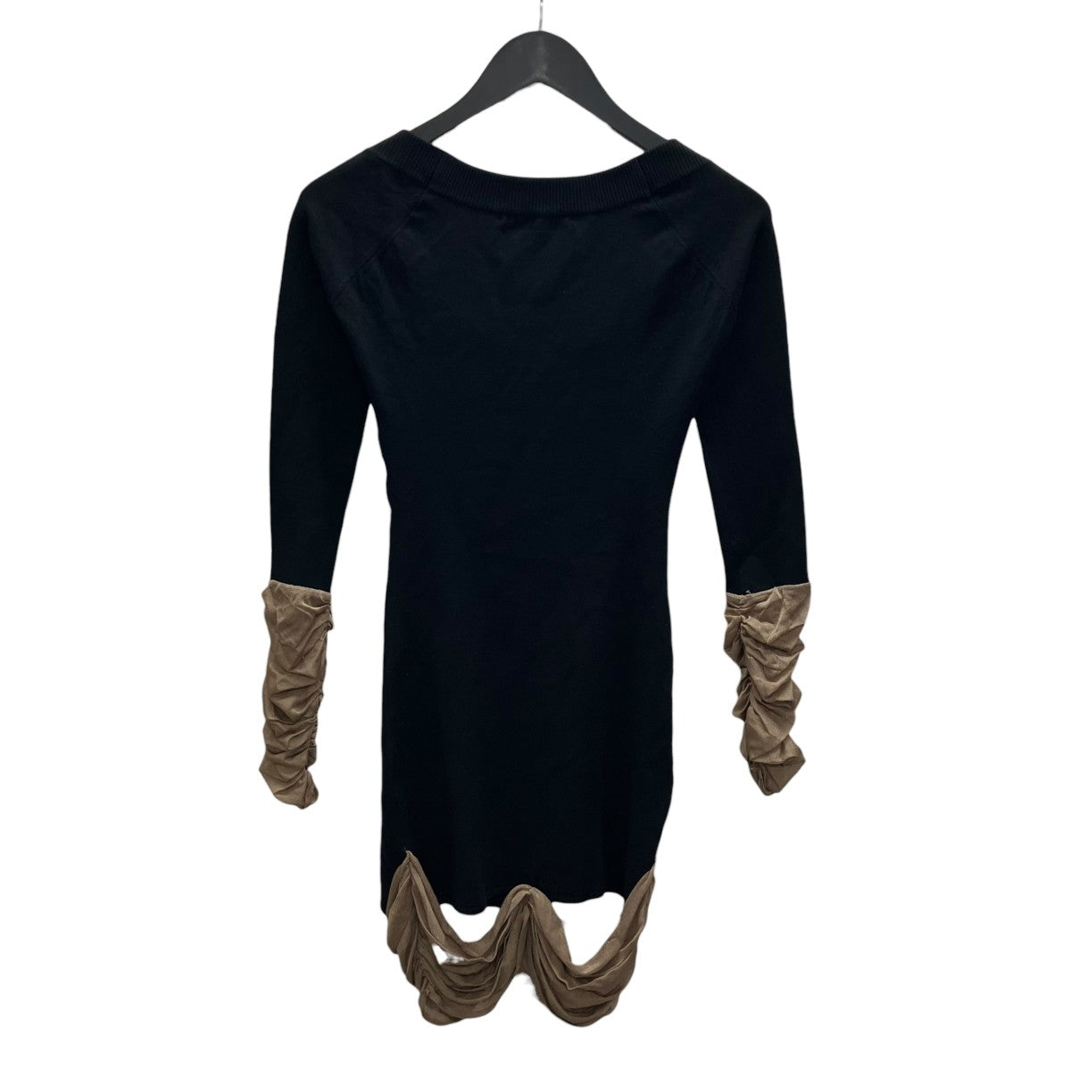 THE RED THREAD S sheer docked dress mini レイヤードブラウス 古着・中古-3枚目のアイテム画像
