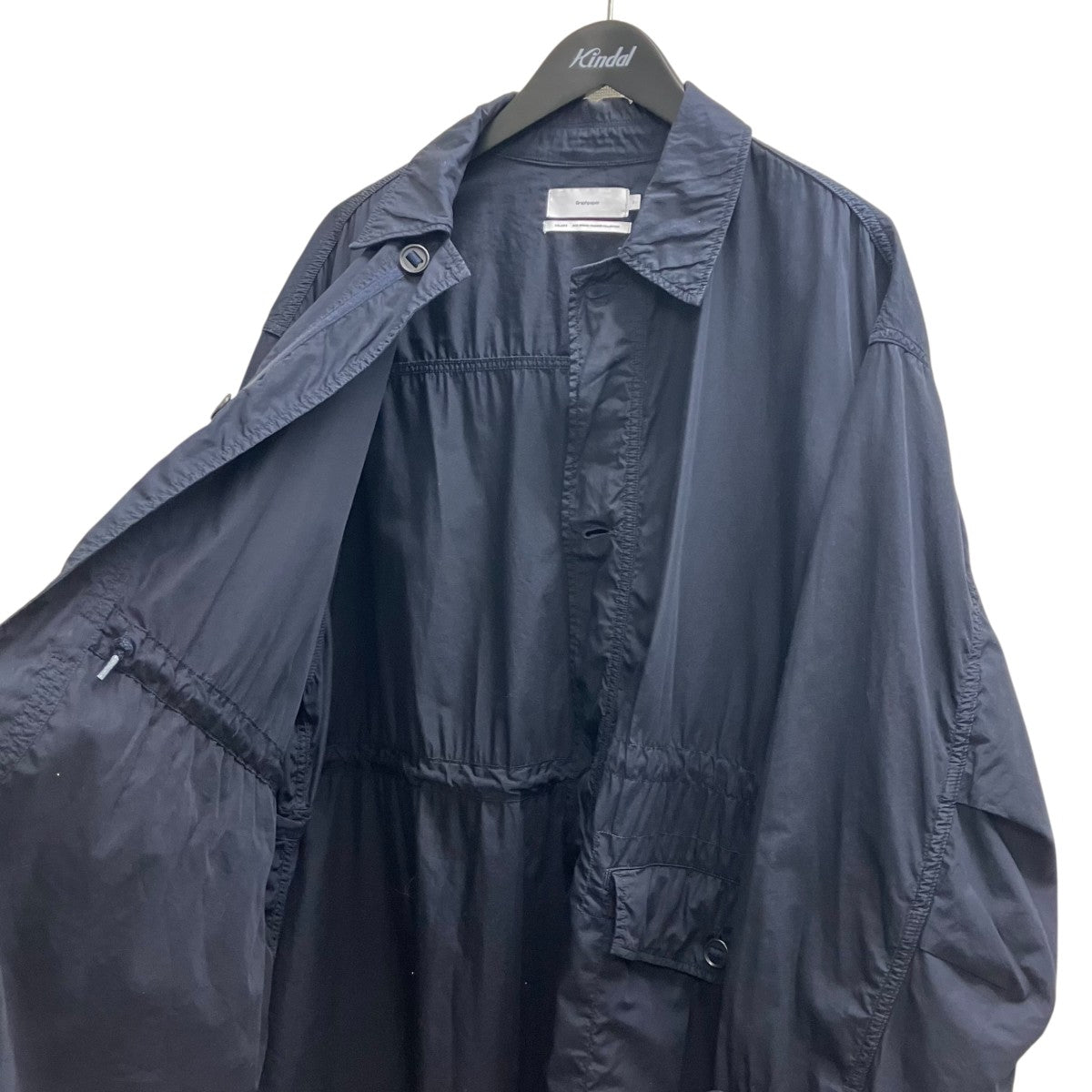 Graphpaper Garment Dyed Poplin Field Coat スプリングコート 古着・中古-5枚目のアイテム画像