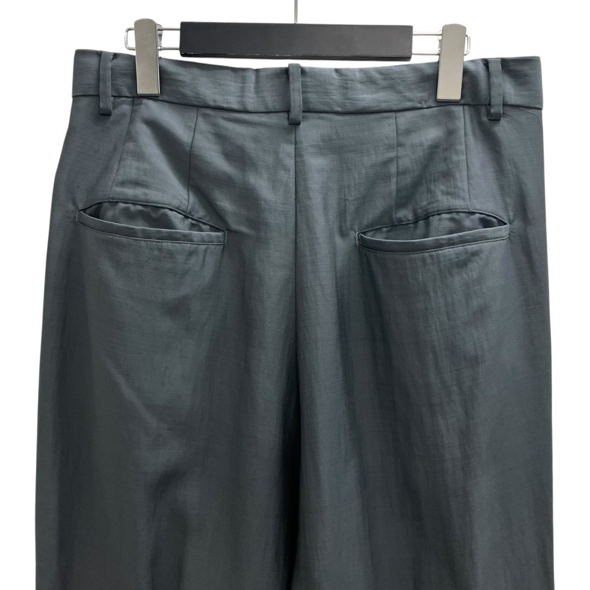 Wool Cupro Cropped Trouse スラックス