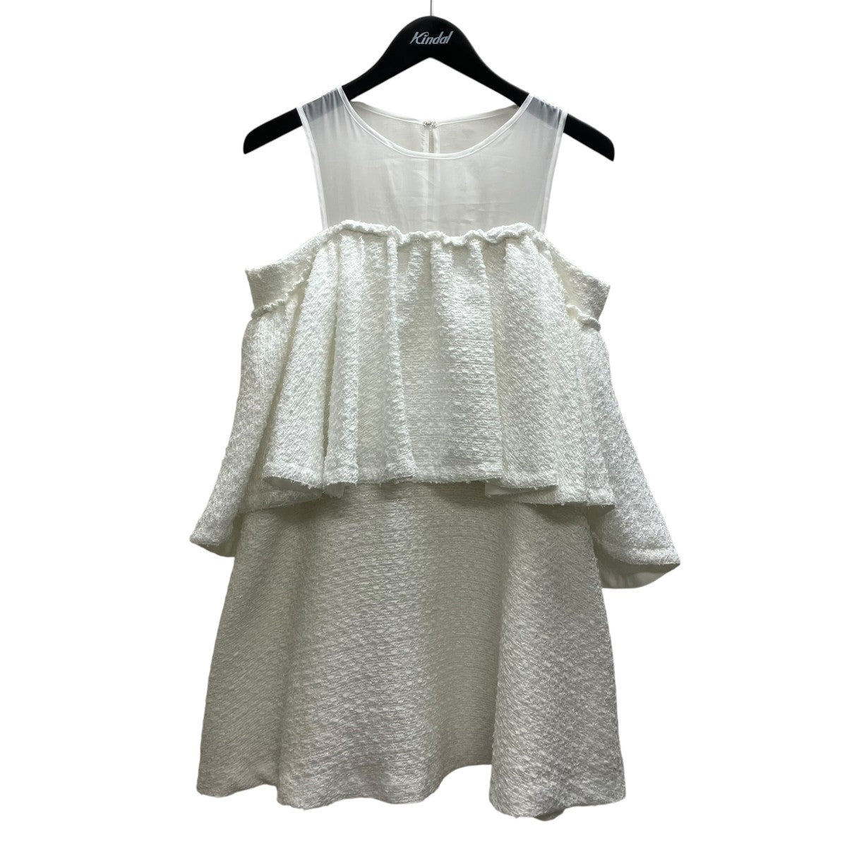 sheller(シェリエ) ノースリーブブラウス SH0250606 ホワイト サイズ