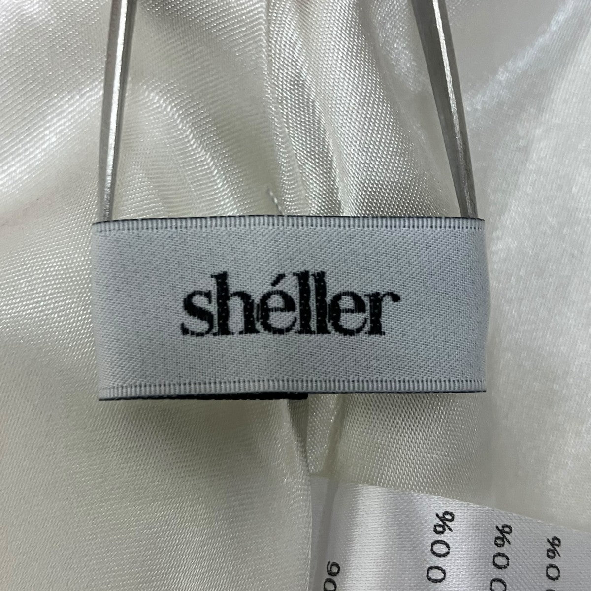 【美品♡】シェリエ sheller スリーブレスフリルブラウス　ホワイト sheller(シェリエ) ノースリーブブラウス SH0250606 ホワイト サイズ