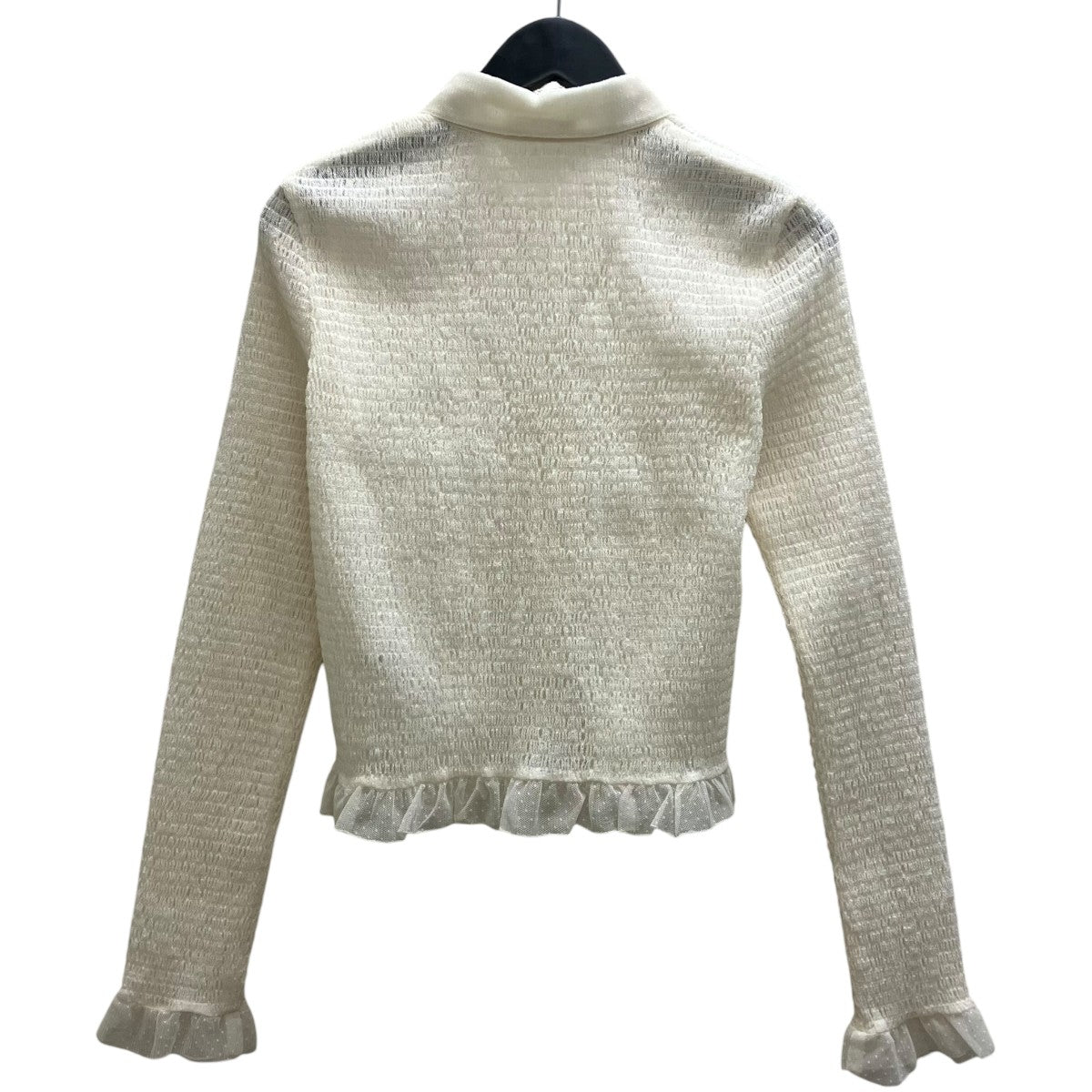 CLANE GATHERED MESH SHIRTS 長袖カットソー 古着・中古-2枚目のアイテム画像