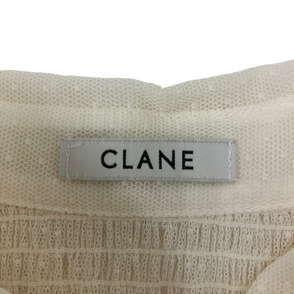 CLANE GATHERED MESH SHIRTS 長袖カットソー 古着・中古-7枚目のアイテム画像