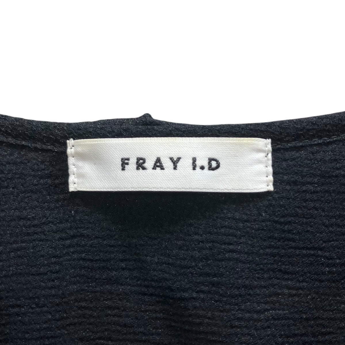 FRAY ID(フレイアイディー) シアーフリルペプラムブラウス 半袖