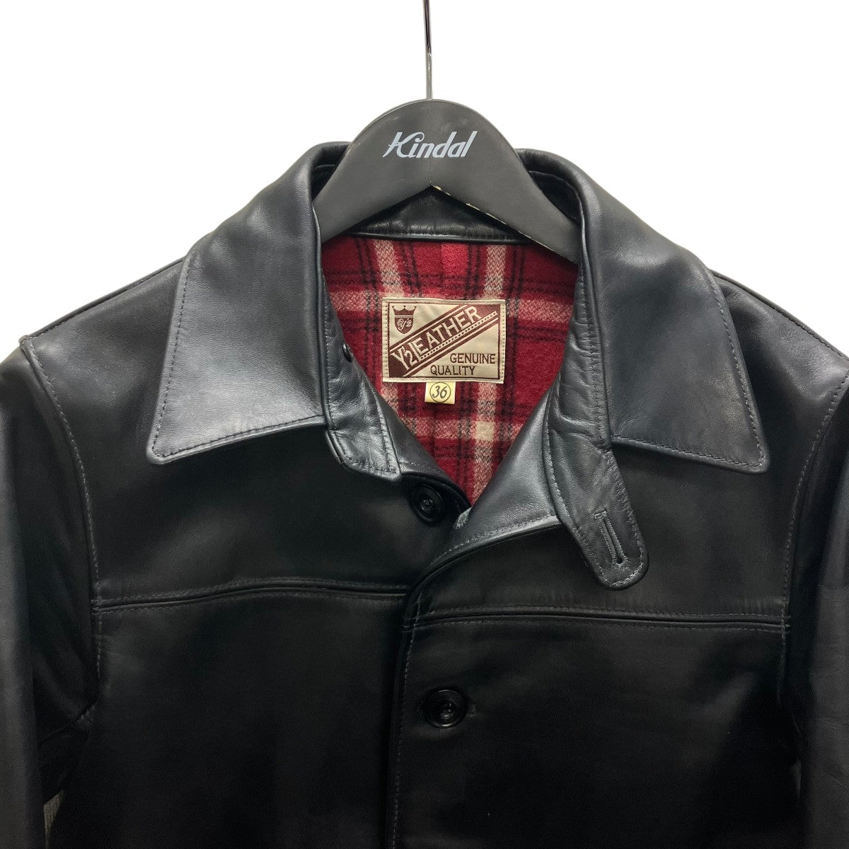 Y2 LEATHER レザージャケット 古着・中古-2枚目のアイテム画像