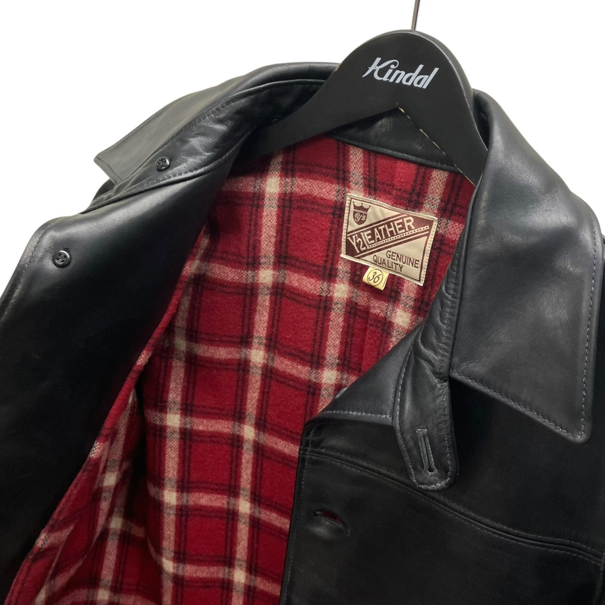 Y2 LEATHER レザージャケット 古着・中古-5枚目のアイテム画像