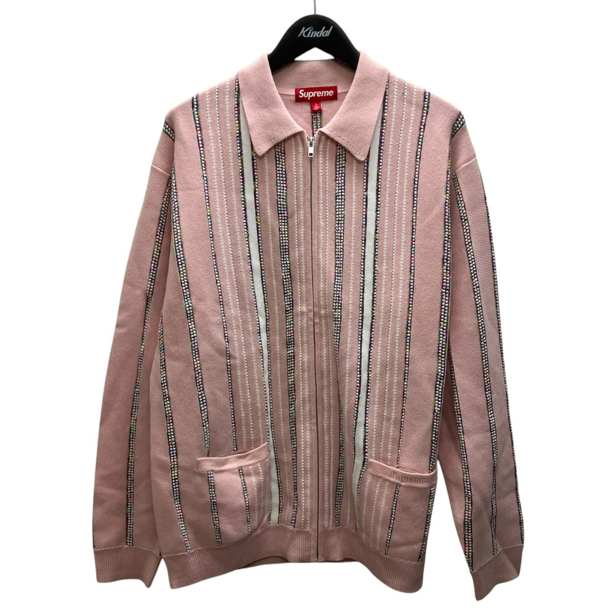 Spackle Stripe Zip Up Cardiganジップアップポロシャツ