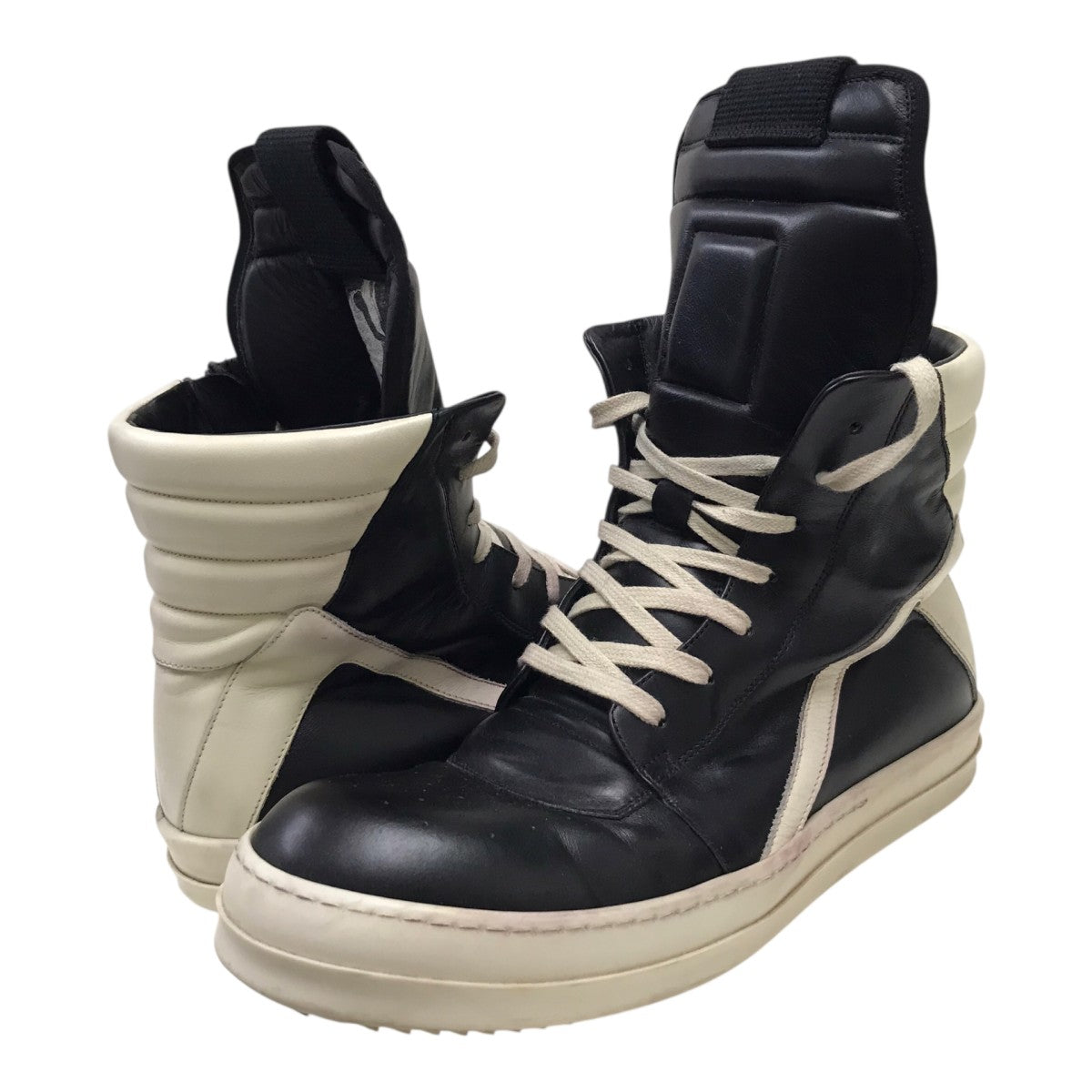 RICK OWENS GEOBASKETハイカットスニーカー 古着・中古-2枚目のアイテム画像