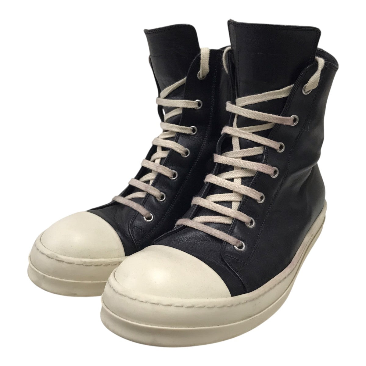 RICK OWENS Ramonesハイカットスニーカー 古着・中古-1枚目のアイテム画像