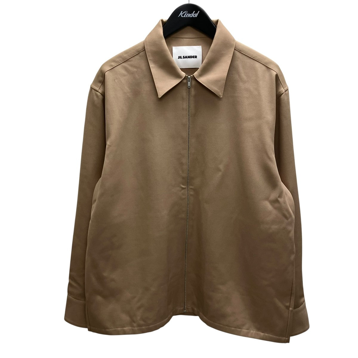 JIL SANDER 24AW SHARP WOOL GABARDINE SHIRT ウールギャバジン ジップアップ シャツジャケット 古着・中古-1枚目のアイテム画像