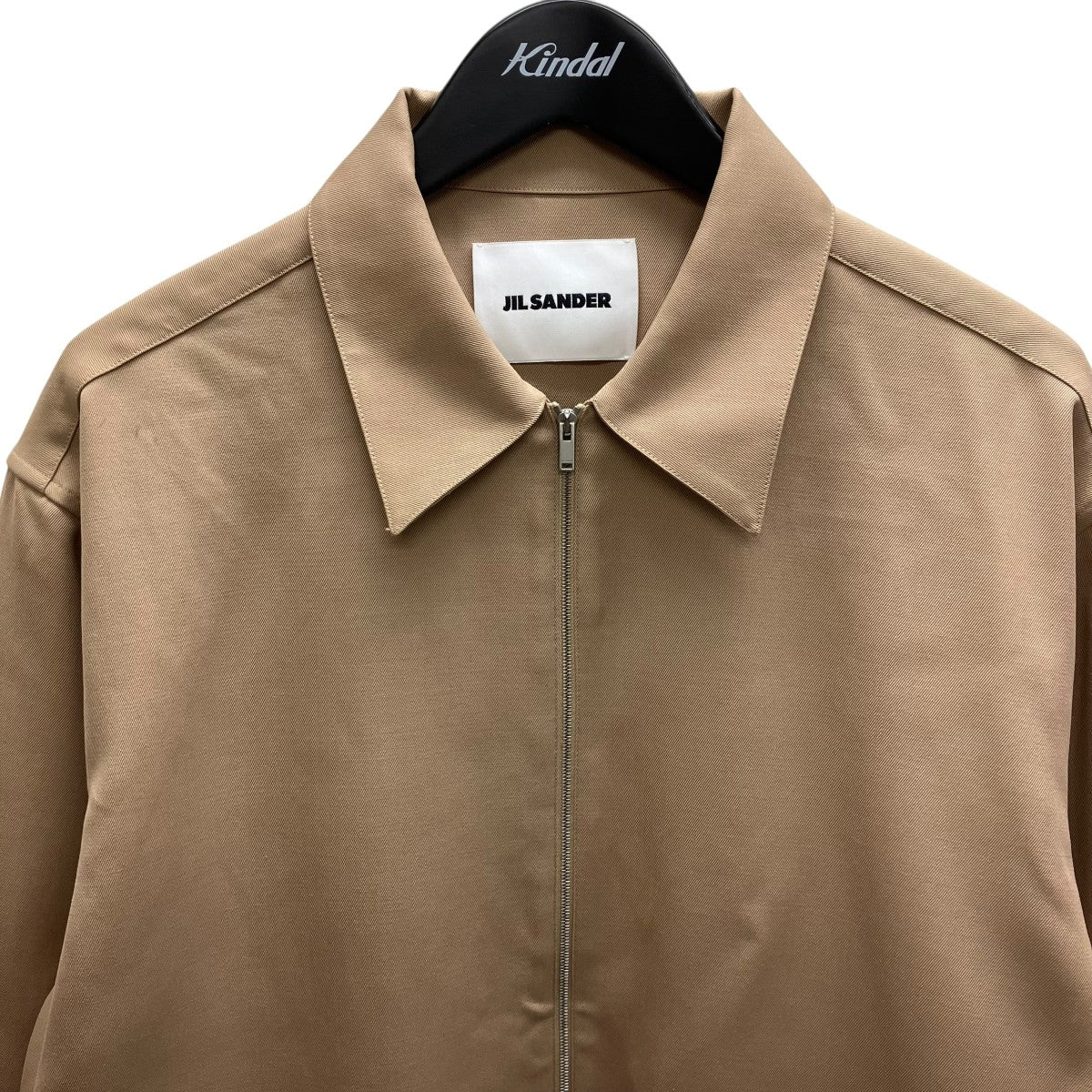 JIL SANDER 24AW SHARP WOOL GABARDINE SHIRT ウールギャバジン ジップアップ シャツジャケット 古着・中古-2枚目のアイテム画像