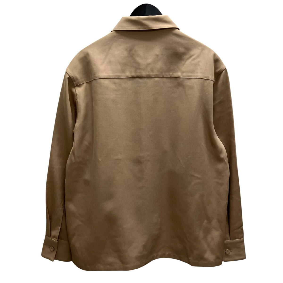 JIL SANDER 24AW SHARP WOOL GABARDINE SHIRT ウールギャバジン ジップアップ シャツジャケット 古着・中古-3枚目のアイテム画像