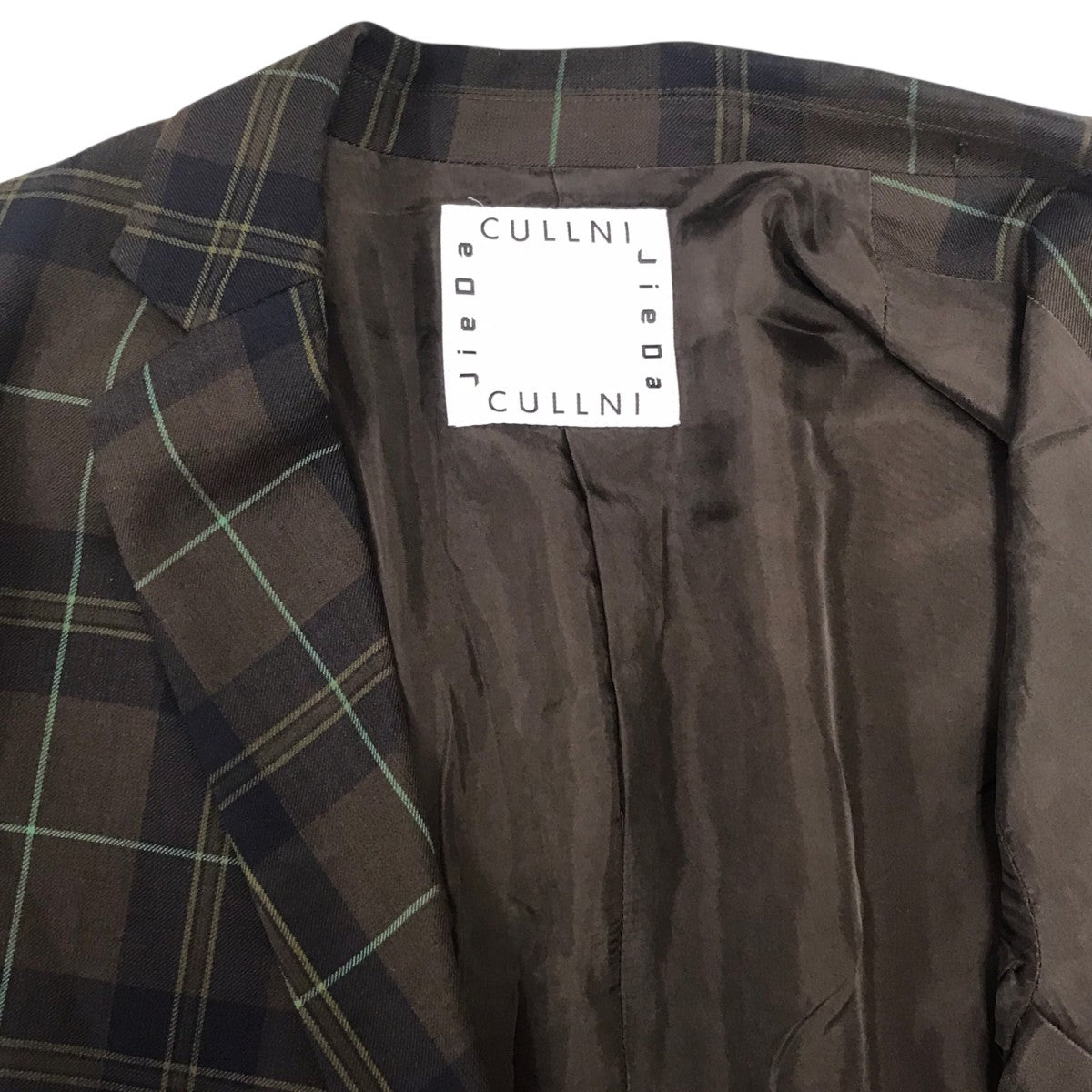 CULLNI×Jieda チェックテーラードジャケット 古着・中古-5枚目のアイテム画像