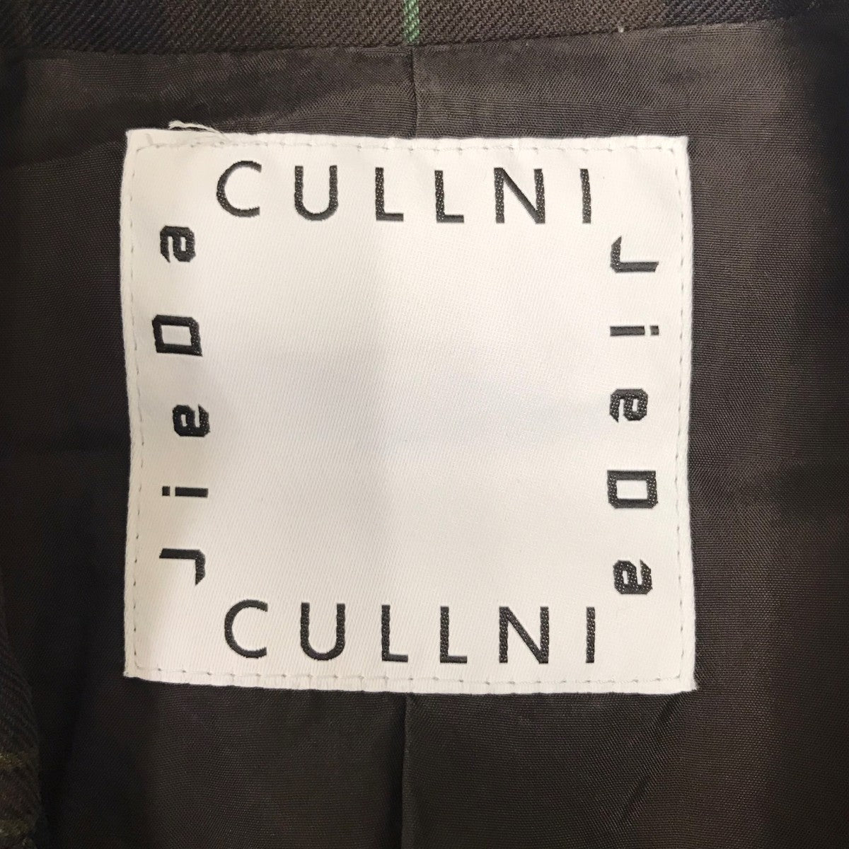CULLNI×Jieda チェックテーラードジャケット 古着・中古-7枚目のアイテム画像