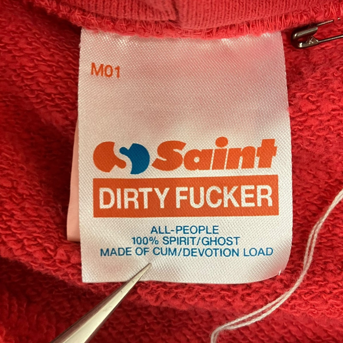 SAINT MICHAEL 26SS BABY MICHAEL HOODIE プルオーバーパーカー 古着・中古-5枚目のアイテム画像