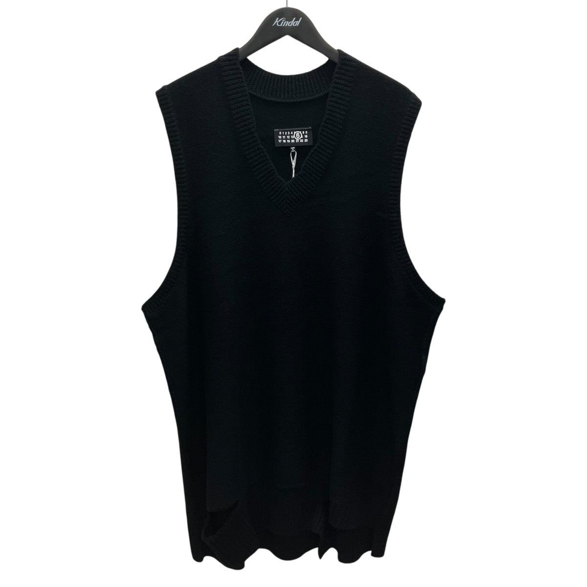 MM6 Maison Margiela ロングニットベスト 古着・中古-1枚目のアイテム画像