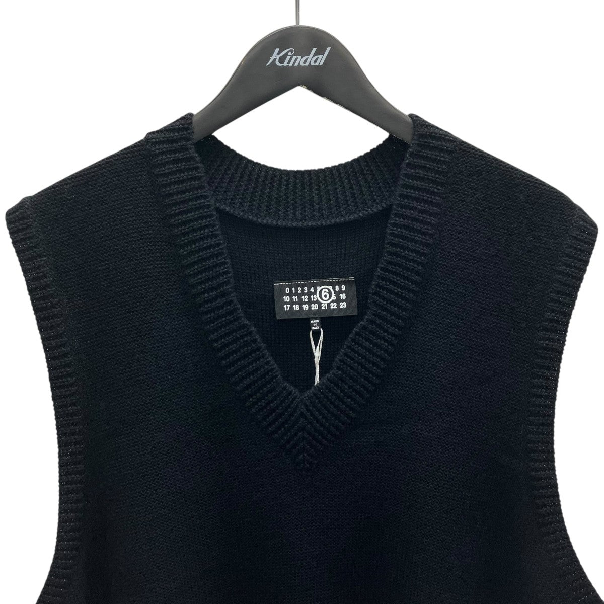 MM6 Maison Margiela ロングニットベスト 古着・中古-2枚目のアイテム画像