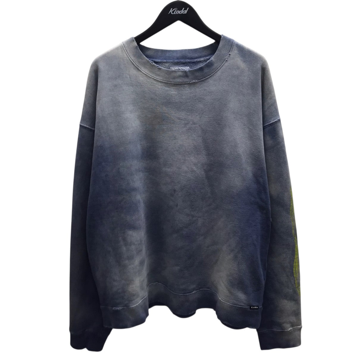 24SS FIRE PRINTED BREACHED PO ダメージ加工スウェット