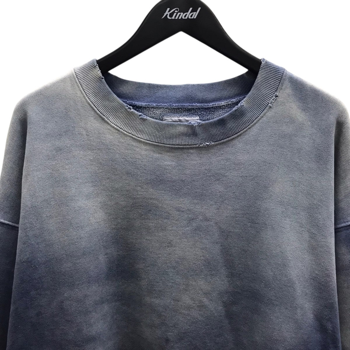 24SS FIRE PRINTED BREACHED PO ダメージ加工スウェット