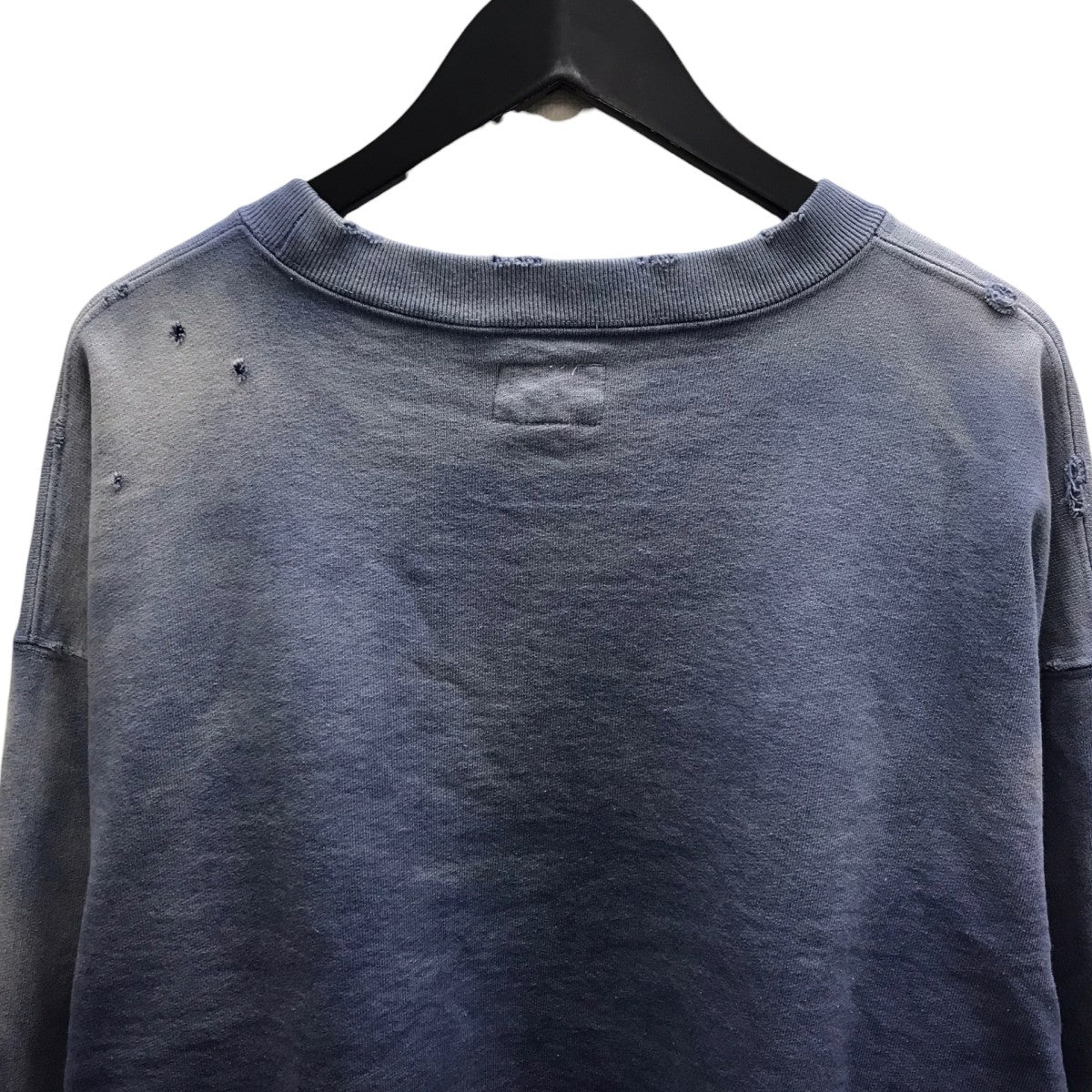 24SS FIRE PRINTED BREACHED PO ダメージ加工スウェット