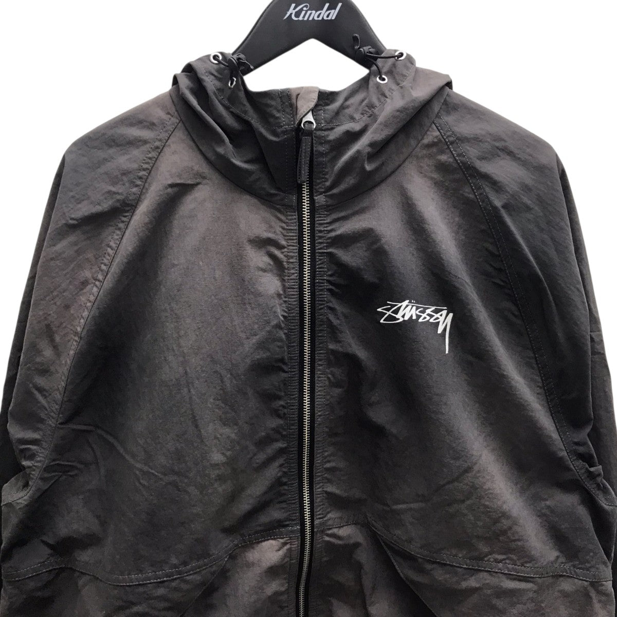 stussy BEACH SHELL WAVE DYE ナイロンジャケット 古着・中古-2枚目のアイテム画像