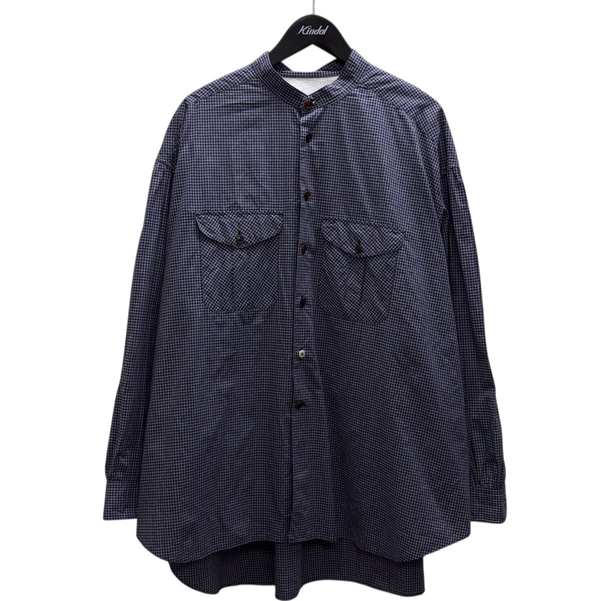 The crooked Tailor 柿乃葉FRENCH STAND COLLAR WORK SHIRTスタンドカラーシャツ 古着・中古-1枚目のアイテム画像