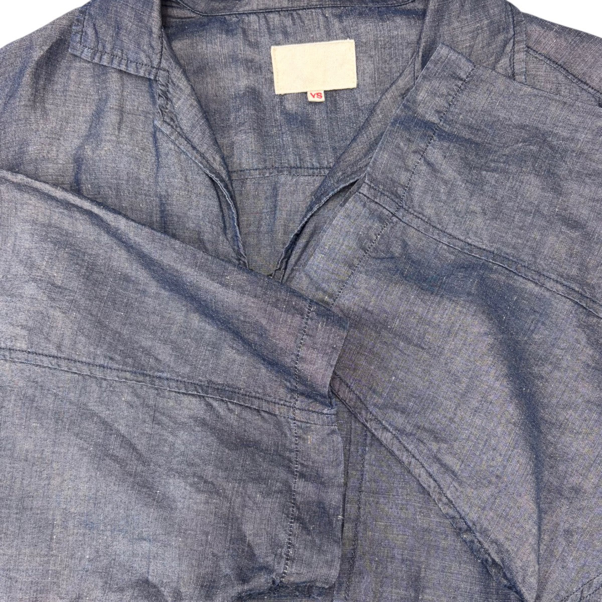 YOKOSAKAMOTO 半袖リネンシャツ 古着・中古-4枚目のアイテム画像