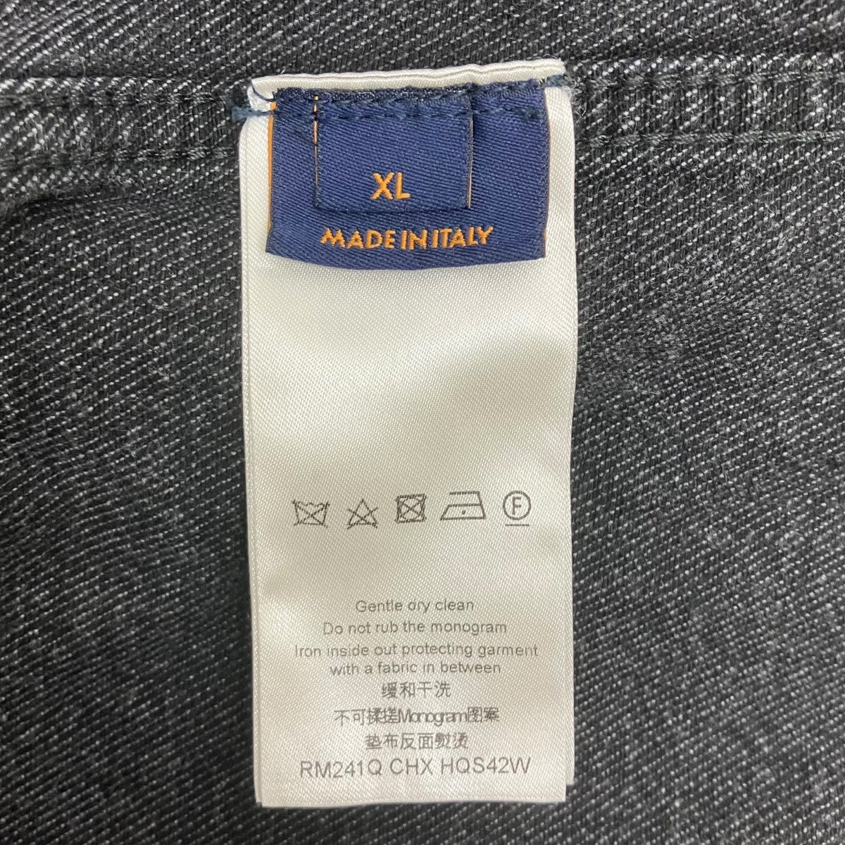 LOUIS VUITTON Monogram Emboss Oversized Denim Jacket シャツジャケット 古着・中古-9枚目のアイテム画像