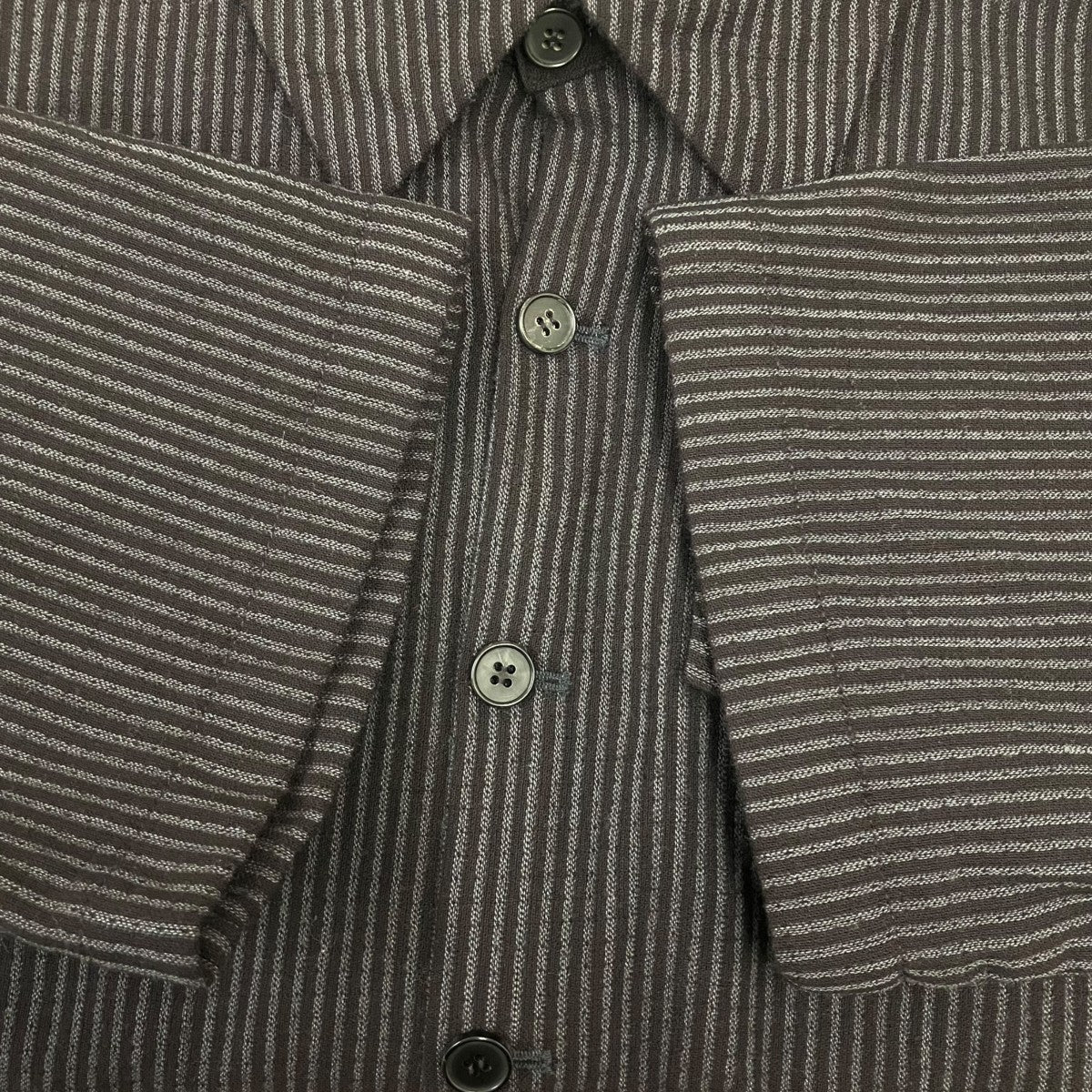 NEU IN(ニューイン) 半袖ストライプシャツ 25SSPVT04 ブラック サイズ