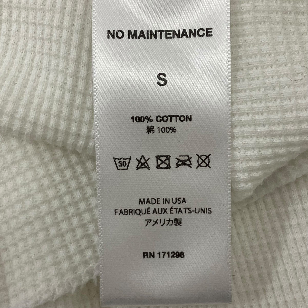 NO MAINTENANCE サーマルカットソー 古着・中古-7枚目のアイテム画像
