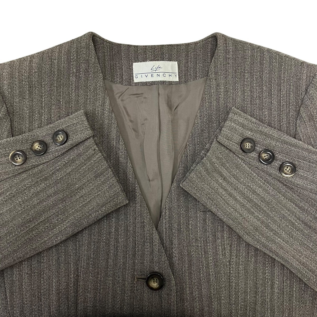 GIVENCHY ノーカラージャケット 古着・中古-5枚目のアイテム画像