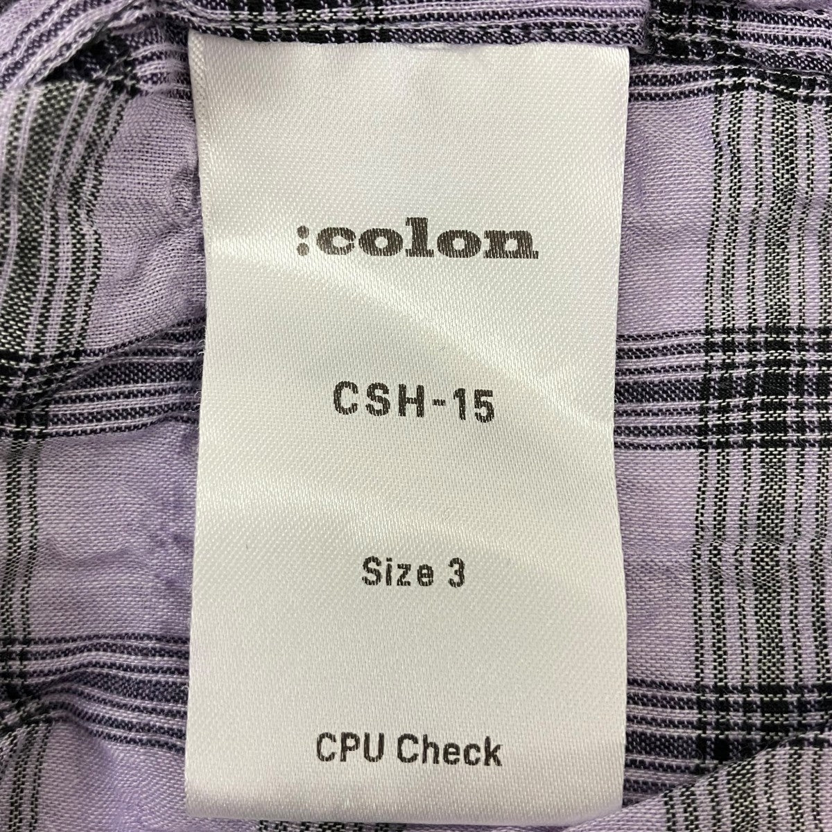 シワ加工チェックシャツ